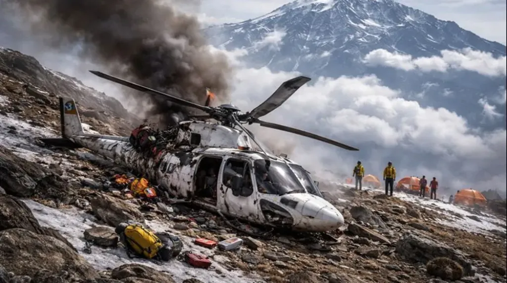 تحطم مروحية